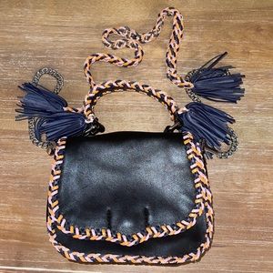 Rebecca Minkoff Black Braided Crossbody Bag